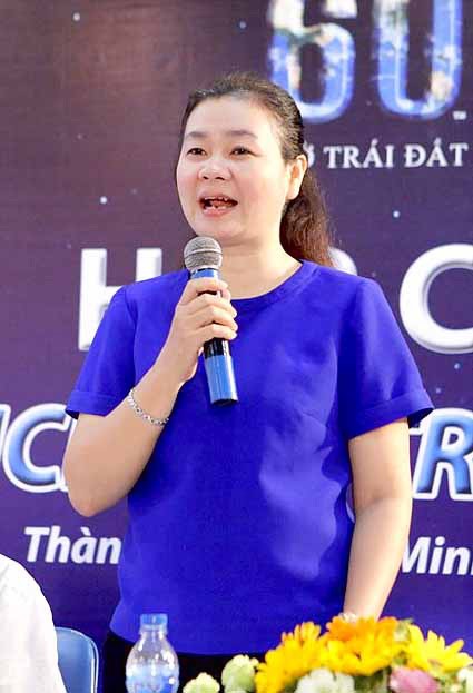 Ms. Ly Viet Trung, deputy editor-in-chief of Saigon Giai Phong Newspaper, states at the launching ceremony on March 14 (Photo: SGGP) Ms. Ly Viet Trung, deputy editor-in-chief of Saigon Giai Phong Newspaper, states at the launching ceremony on March 14 (Photo: SGGP)